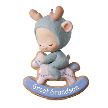 Hallmark Keepsake Christmas Ornament 2018 Year Dated Great Grandson Bunny