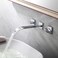 LightInTheBox Two Handle Widespread Flexble Wall Mounted Bathroom Vessel Sink Lavatory Faucet Chrome Finish Spout Bathtub Mixer Taps Bath Shower FaucetsShower System Widespread Waterfall Faucets