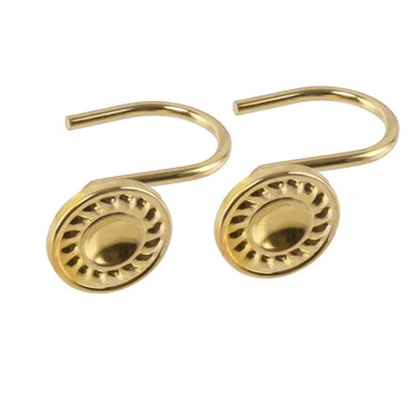 Oil Rubbed Bronze shower Curtain Rings Hooks for Bathroom Shower Rods Set of 12 Hooks