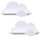 Haomian 2Pcs Cloud Shelves for Childrens Nursery Or BedroomKids Nursery Room ShelvesFloating Bedroom Baby Book Shelf Storage Shelf Cloud Floating Wooden Shelf Wall DecorationWhite