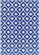 BalajeesUSA 5x7 indoor outdoor patio rugs mats camping Reversible mats Dark Nv Blue 4477