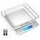 AMIR Digital Kitchen Scale 3000g 001oz01g Pocket Cooking Scale Mini Food Scale Pro Electronic Jewelry Scale with BackLit LCD Display Tare  PCS Functions Stainless Steel Silver