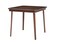 MECO STAKMORE Straight Edge 32 Square Folding Card Table Walnut Finish