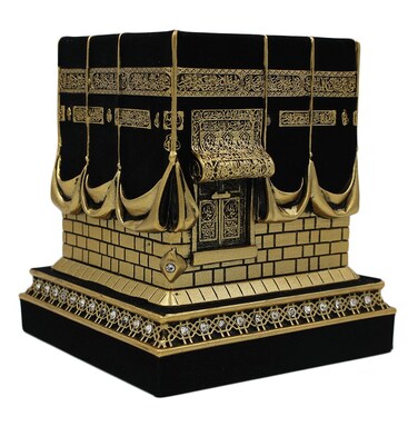 Gunes Home Table Decor Kaba Replica Model Showpiece Bookend Eid Gift Small Gold