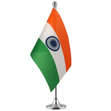 GentleGirlUSA India Flag Indian Flag Table FlagDesk FlagOffice FlagInternational World Country Flags BannersFestival Events CelebrationOffice DecorationDeskHome Decoration