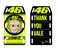 Valentino Rossi VR 46 STICKERS SET THANK YOU VALEBlack15X11 cmUnisex