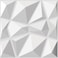 Art3d Decorative 3D Wall Panels in Diamond Design 12x12 Matt White 33 Pack