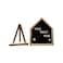 ALAYNARAT Felt letter board Home shape Changeable letter board with two sets of letters  emoji Ideal for home decor baby shower