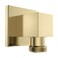 Lavatrum Wall Mounted Supply Elbow Wall Elbow for Hand Shower Solid Brass Square Wall Supply Elbow Check Valve Included Square Brushed Gold