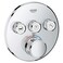 GROHE 29138000 Grohtherm TripleFunction Shower Thermostatic Valve Trim Kit Starlight Chrome