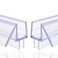Hipple Home 2Pack Frameless Shower Door Bottom Seal Strip 12 x 39 12mm