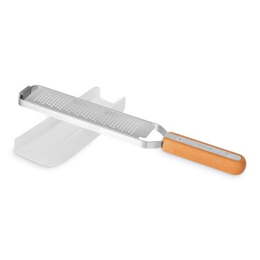 Full Circle Simply the Zest Fine Grater and Zester with Food Catcher High Performance and EcoFriendly Design  Perfect for Parmesan Garlic Lemon Fruit Chocolate and Ginger Dishwasher Safe