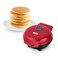 DASH Mini Maker Electric Round Griddle for Individual Pancakes Cookies Eggs  other on the go Breakfast Lunch  Snacks with Indicator Light  Included Recipe Book  Red
