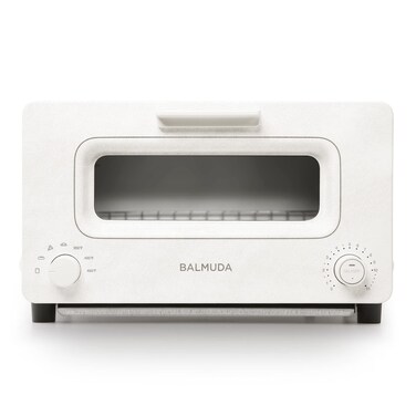 BALMUDA The Toaster  Steam Oven Toaster  5 Cooking Modes  Sandwich Bread Artisan Bread Pizza Pastry Oven  Compact Design  Baking Pan  K01MWS  White  US Version