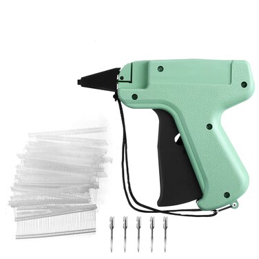 MJXlfy Tagging Gun for Clothing 1000pc Tag Barbs Fastener 5 Steel Needles Tagging Gun Price Label Gun for Yard Sale Warehouse Consignment Boutique Sale Durable Design Easy to Use