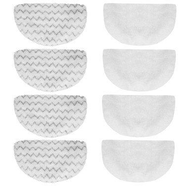 8 Pack Replacement Steam Mop Pads for Bissell Powerfresh Steam Mop 1940 1440 1544 1806 2075 Series Model 19402 19404 19408 19409 1940a 1940f 1940q 1940t 1940w B0006 B0017 Washable Cleaning Pads