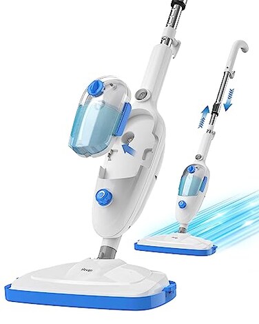 Neugo Steam Mop for Hardwood Floor Cleaning Floor Steamer Cleaner Lightweight for Vinyl Laminate Carpet Tile Hard Floors wAdjustable Steam Modes  Height 23ft Cord 2 Washable Pad