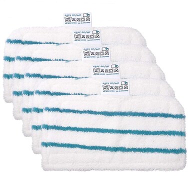 Hovico 5 Pack Washable Microfiber SteamMop Cleaning Pads Compatible with All BlackDecker Steam Mops SM1600 SM1610 SM1620 SM1630 SMH1621 HSMC1300FX HSMC1321 HSMC1361SG