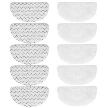 10 Pack Replacement Steam Mop Pads for Bissell Powerfresh Steam Mop 1940 1440 1544 1806 2075 Series Model 19402 19404 19408 19409 1940a 1940f 1940q 1940t 1940w B0006 B0017 Washable Cleaning Pads