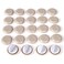 WEHOTECTION 24 PCS SelfStick Furniture Sliders1 Inch Furniture Glides for CarpetFurniture Moving Pads for FurnitureAdhesive Carpet Sliders
