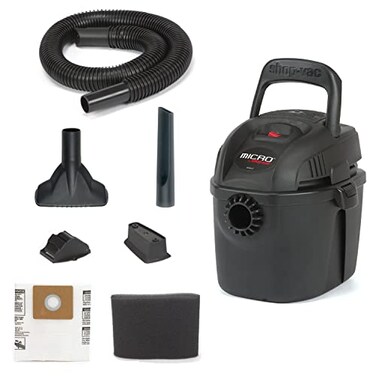 ShopVac 2021005 Micro Wet Dry Vacuum 1 Gallon 114 Inch x 4 Foot Hose 50 CFM 1Pack