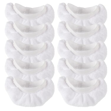 BOSHCHEN Steam Mop Pads for Handheld Steam Cleaner  Compatible with Wagner Spraytech Bissell Steam Shot Comforday PurSteam etc  Universal Reusable Washable Steam Cloth Accessories  10 Pack