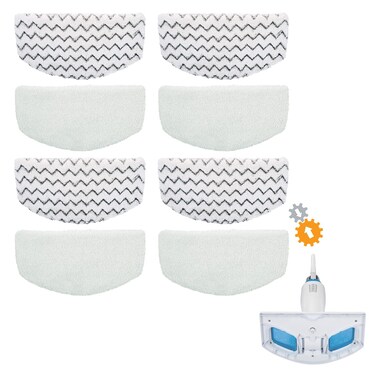 Bonus Life Steam Mop Pads for Bissell Powerfresh Steam Mop 1940 1806 1544 1440 2075A Replacement 8 Pack