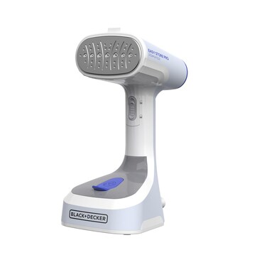 Black  Decker Easy Store Pro Foldable Steamer GS03111PD 45Second Heat Up Extra Long Power Cord Lint Remover Attachment Powerful Steam Performance for Clothes Drapes Upholstery