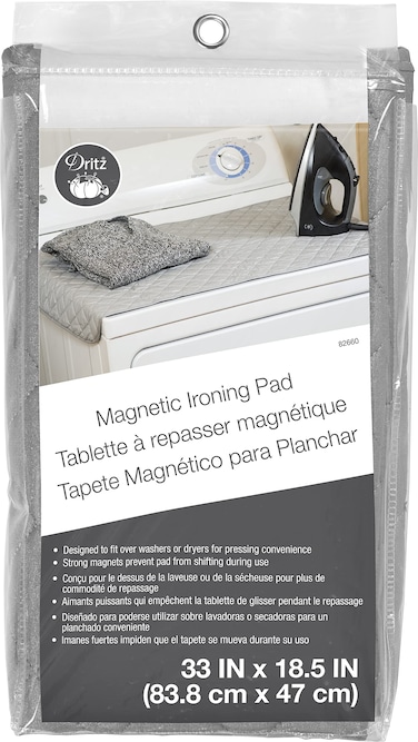 Dritz Clothing Care 82660 Magnetic Ironing Pad 185 x 33Inch Gray