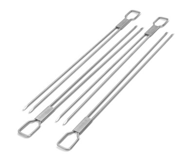 Broil King 64049 Dual Prong Skewers 4 Pack 12 in as Labeled