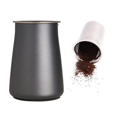 watchget Coffee Sifter Coffee Grind Sieve 500um Fine Mesh Coffee Powder Sieve Stainless Steel Ground Coffee Receiver Coffee Making Accessory Nonslip Base Black