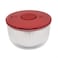 KitchenAid Universal Salad Spinner with Removable Colander and One Handed Pump Mechanism Large Bowl Nests and Features Non Slip Base 743 Quart Empire Red