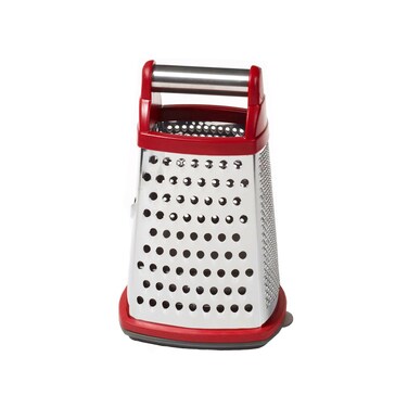 KitchenAid  KN300OSERA KitchenAid Gourmet 4Sided Stainless Steel Box Grater with Detachable Storage Container Small Red