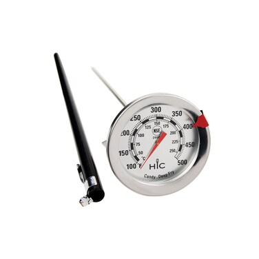 HIC Kitchen Deep Fry Candy Jelly Thermometer Stainless Steel