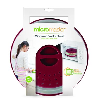 Handy Gourmet Collapsible Microwave Shield Standard Red