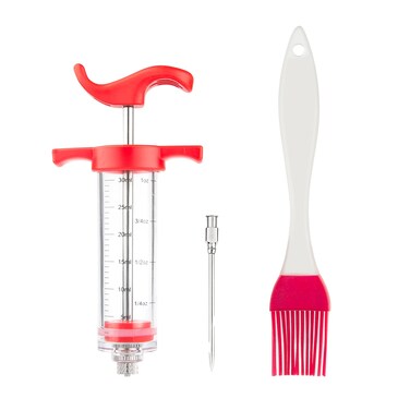 HongYitime Meat Injector KitPlastic Marinade Injector Syringe with Screwon Meat NeedleTurkey Injector for Beef Chicken Grill Cooking