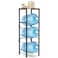 Housolution 3tier 5 Gallon Water Jug Holder with Storage Shelve Detachable 5 gallon Water Bottle HolderWater jug Stand Water Jug Rack Water Bottle Organizer for Kitchen Office Living RoomBlack