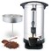 APOXCON Coffee Urn Commercial Grade Coffee Maker Double Wall Stainless Steel Large Hot Water Urn 1500W Quick Brew Coffee Percolator Electric with Keep Warm Function 100Cup 14 L