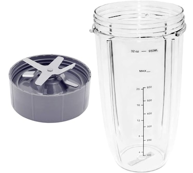 BIDIHOME NutriBullet 32oz Cup  Blade Replacement Set Fits Nutribullet 600W900W Models