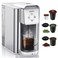 SIFENE Single Serve Coffee Machine 3 in 1 Pod Coffee Maker For KPod Capsule Ground Coffee Brewer Leaf Tea Maker 6 to 10 Ounce Cup Removable 50 Oz Water Reservoir White