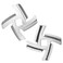 iVict 2 Pack Stainless Steel Knife Cutter Meat Grinder Blade Cutter Replacement for Size 5 Electric Meat GrinderStand Mixer Machinery Parts