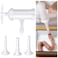 Mudder Sausage Stuffer Manual Sausage Maker Plastic Meat Filler Stuffer Funnel Tubes Sausage Filling Tool for Hand Operated Meat Grinder Food Grinder for Household Use Christmas