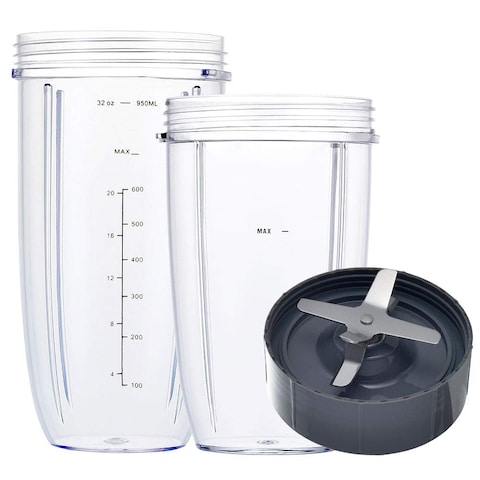 VGEFC Blender Replacement Parts for Nutribullet 32oz  24oz Cups with Replacement Extractor Blade Compatible with Nutri Bullet 600W900W Blenders 3 PCS