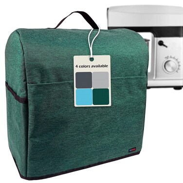 TORISING Stand Mixer Dustproof Cover with Organizer Bag for Kitchenaid Mixer Multi Pockets for Various Kitchen Appliance Accessories Dark Green 45  5 Quart