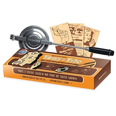 ToasTite Sandwich Grill  Handheld Pie Iron Sandwich Maker Hand Toaster Panini and Sandwich Press for Hand Made Hot Sandwiches and Pies  Perfect for Stovetop Grill and Campfire