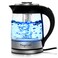 MegaChef 18Lt Glass Body and Stainless Steel Electric Tea Kettle with Tea Infuser