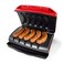 Nostalgia Game Day Sausage and Brat 5 Link Electric Grill with Oil Drip Tray Carry Handle and Cord Storage Cooks Beef Turkey Chicken Veggie Sausages or Hot Dogs