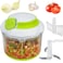 Brieftons QuickPull Food Chopper Large 4Cup Powerful Manual Hand Held ChopperMincerMixerBlender to Chop Fruits Vegetables Nuts Herbs Onions for Salsa Salad Pesto Coleslaw Puree