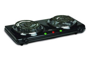 Salton Portable Double Cooktop 345 lb Black