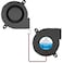 WINSINN 5015 Blower Fan 24V 3D Printer 24 Volt Fans Blower Turbine Turbo Dual Ball Bearing Brushless Cooling 50mmx15mm 2PIN Pack of 2Pcs